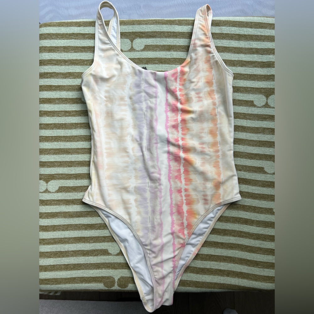NEW AllSaints Tie-Dye One-Piece Swimsuit, Size S